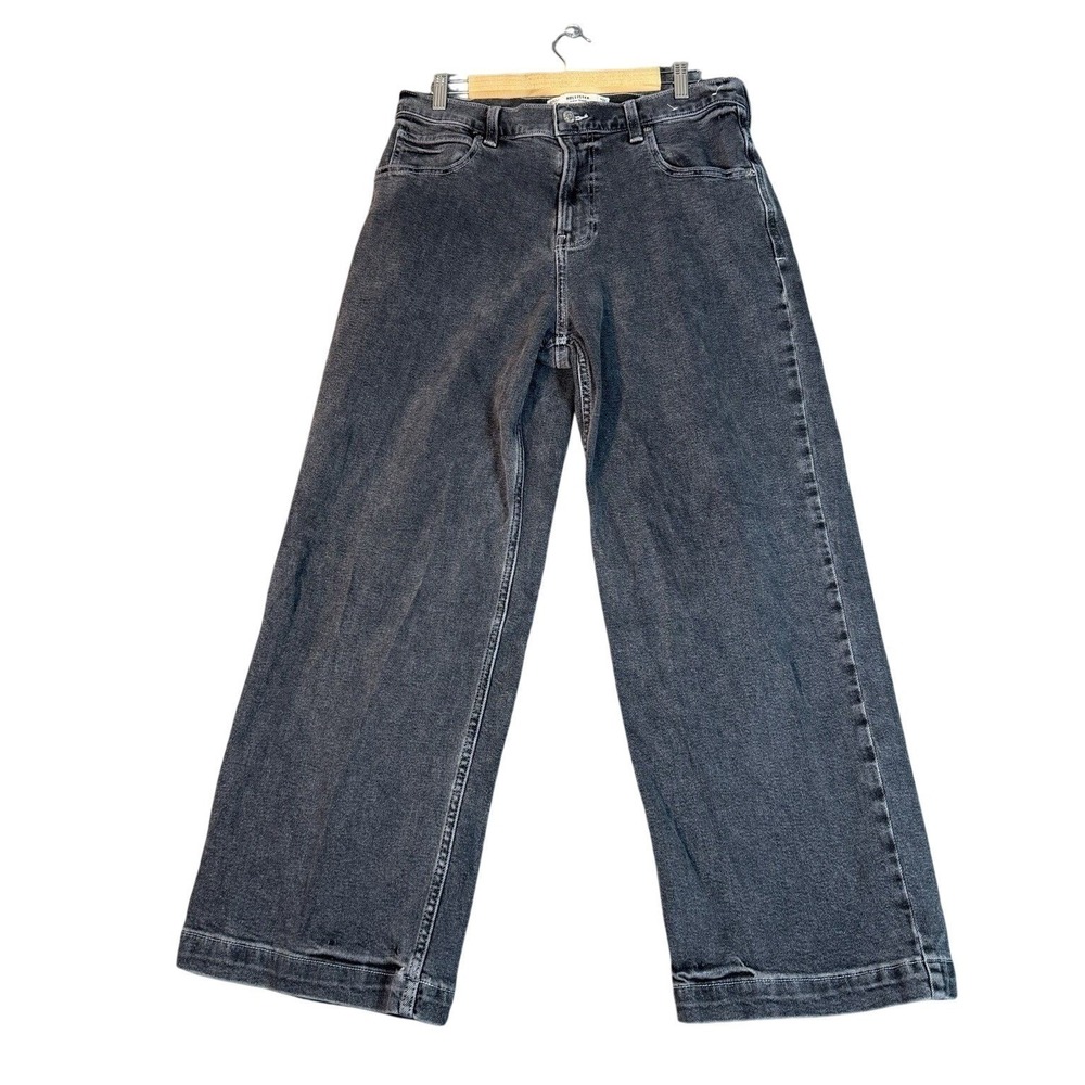 Hollister Super Baggy Jeans Men's 32x30 Charcoal Gray Wide Leg Skater Y2K Denim
